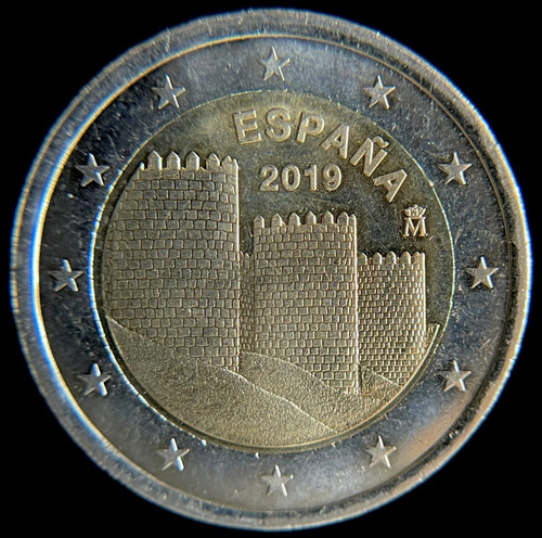 España, 2 Euros, 2019. Felipe Vl. Avila. Bimetalica. Unc