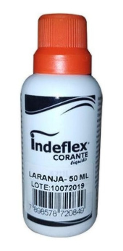 Corante Liquido Laranja 50ml Indeflex