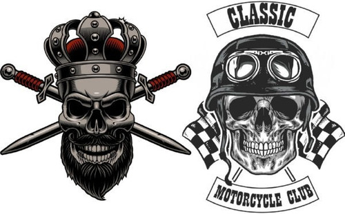 Vector Halloween Día De Muertos Cdr Calaveras Tatuajes V133