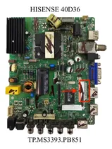 Comprar Tarjeta Main Hisense 40d36 Tp.ms3393.pb851