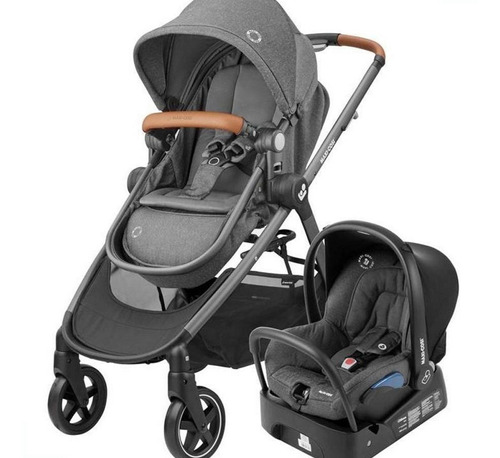 Carrinho de bebê de paseio Maxi-Cosi Anna TS sparkling grey com chassi de cor cinza
