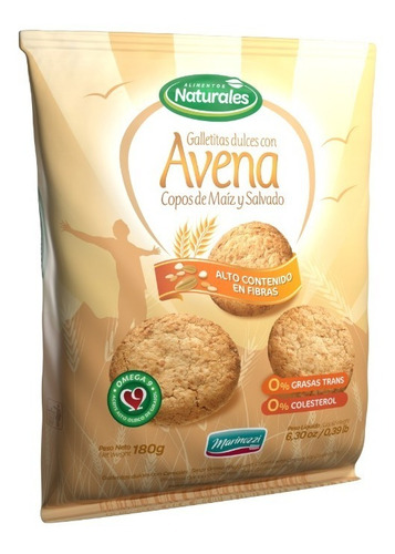 Galletitas Avena, Maiz Y Salvado Dulces X 12 Paquetes