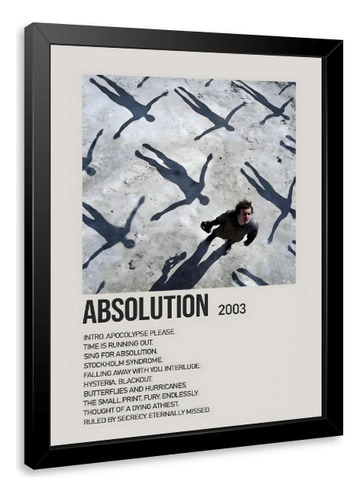Poster Muse - Absolution, Quadro Com Moldura 33x24cm