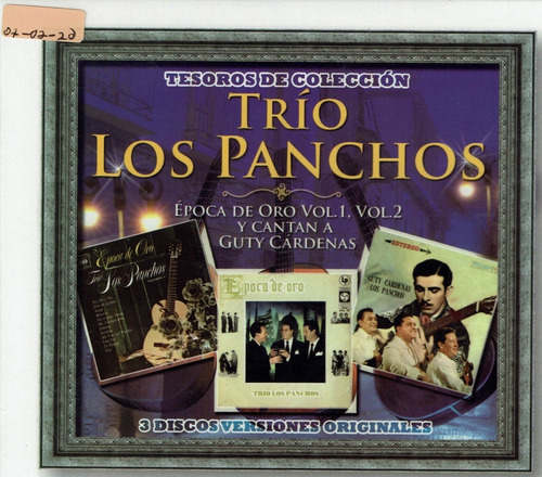 Tesoros De Colección Trio Los Panchos 3 Discos Versiones Ori