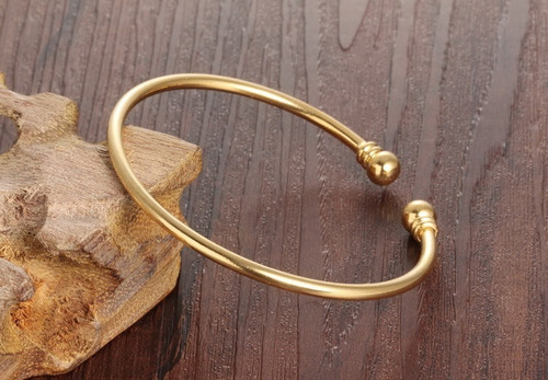 Imagen 4 de 5 de Pulsera De Chapa De Oro - 1165