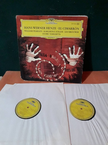 Lp Hans Werner Henze El Cimarron Album Vinilo C Biografía