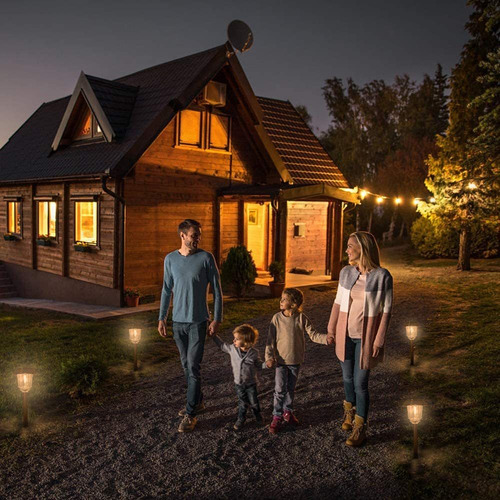 Xmcosy Luz Solar De Camino Set De Luces Led De Paisaje Aut