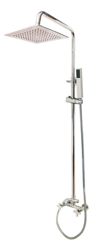 Griferia Ducha Aqualaf 16050 Mailen Columna Exterior Acabado Cromado Color Gris