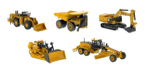 Set X 5 Equipos Caterpillar Escala 1:125