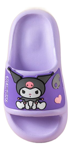 Zapatillas Infantiles Sanrio Kuromi Para Baño Antideslizante