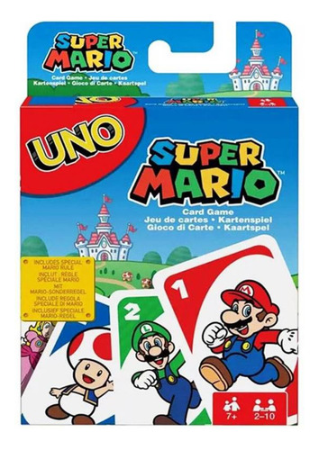 Juego De Cartas Estilo Uno Edición Especial Mario Bross