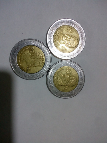Coleccion $5, Revolucion - Independencia, Completa, 37 Pzas (Usado)