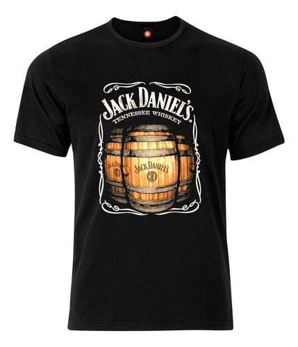 Remera Estampada Diseños Whisky Daniels Barriles Destilado