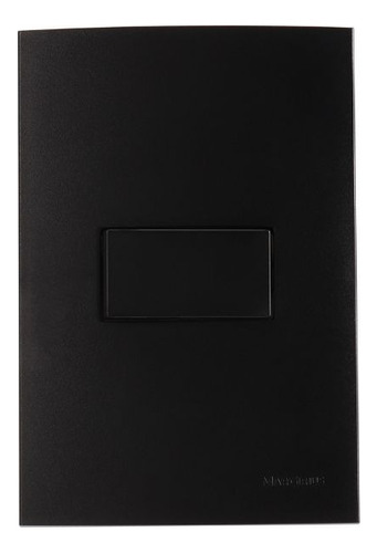 Conj 4x2 1 Tecla Simples Clean Ebony Preto Fosco Margirius
