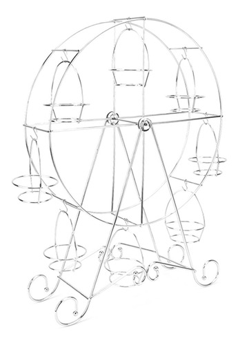 Soporte Para Servir Postres Con Ruedas, Expositor De Magdale