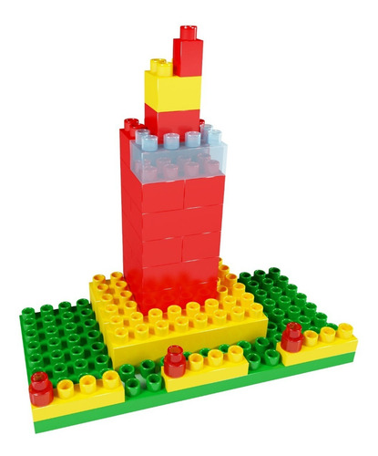 Imagen 6 de 10 de Blocky Ciudad Bloques Tipo Rasti C/balde 100 Piezas Dimare