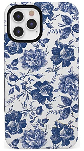 Funda Para iPhone 12/12 Pro Floral | Rose To Fame Azul-021