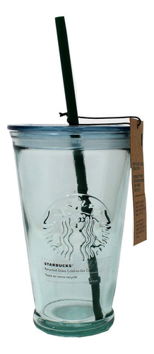 Vaso Frío De Vidrio Reciclado Starbucks, 16 Onzas Líquidas