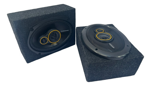 Cajón De Madera Para Bocinas 6x9 Con Conector 2 Piezas