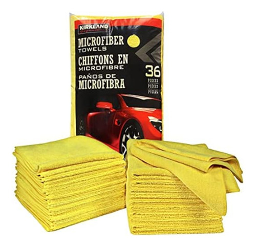 1 Paquete Microfibra Absorbente Amarilla Kirkland C/36