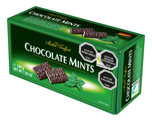 Imagen 1 de 4 de Estuche Chocolate Mints Maitre Truffout 200g / Superstore