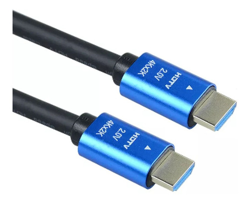 Cable Hdtv 2.0 4k 20mts. M/m, Conec. Baño Oro. Premium