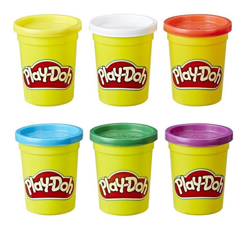 Play-doh Paquete X 6 Latas Colores Surtidos Entrega Inmediat