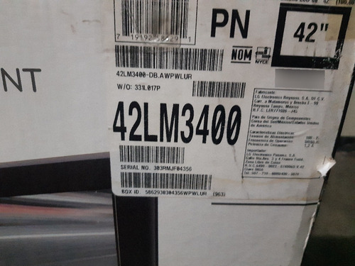 Imagen 2 de 3 de Tv LG 3d 42puLG Poco Uso