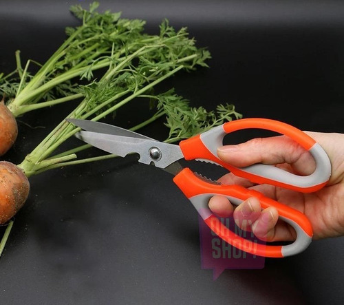 Imagen 6 de 10 de Tijera De Cocina Cortar Pollo Abridor Nuez Verdura Alimentos