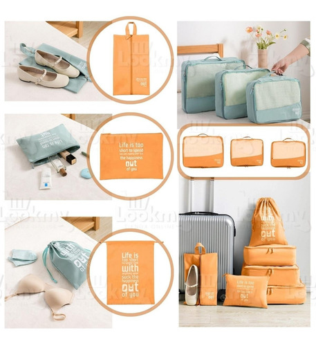 Imagen 3 de 10 de Organizador De Viaje Valija Accesorio Estuche Ropa Neceser