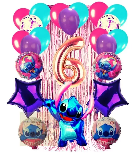 57pcs Por Paquete * Stitch Globo Oficialmente Licenciado Decoraciones De  Fiesta De Cumpleaños, Seguro Y Con Un Color Uniforme, Adecuado Para Deco