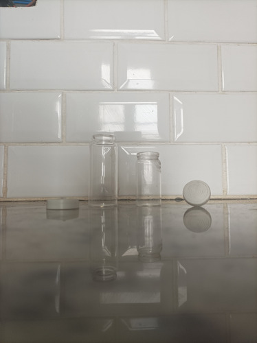Botella De Vidrio Transparente Varias Medidas X 5 Unidades