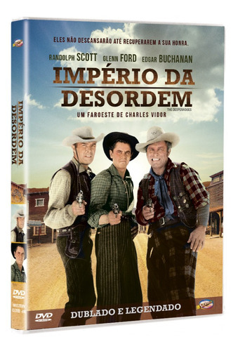 Império Da Desordem - Dvd - Randolph Scott - Claire Trevor - Glenn Ford