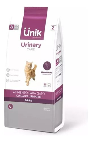 Unik Urinary Alimento Premium Gatos Adultos Mix 2 Kg.