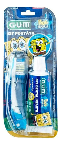 Kit Viajero Infantil Gum Sunstar Bob Esponja