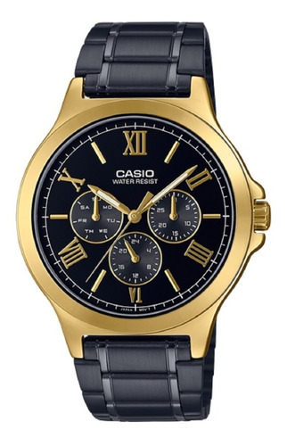 Reloj Hombre Casio Mtp V300gb 1a Negro Acero Original