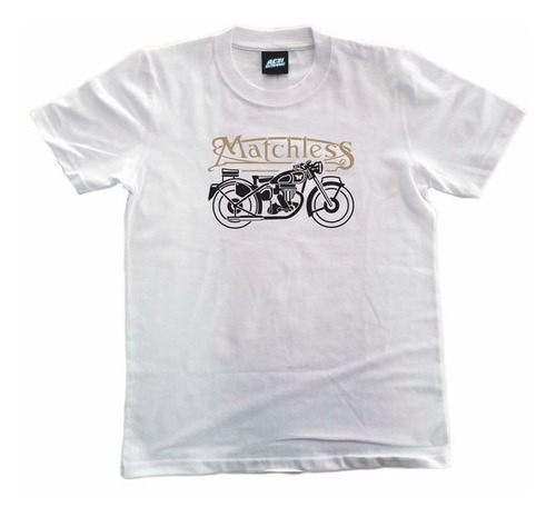 Remera Estampada Motos  030 - 100% Algodón - Matchless