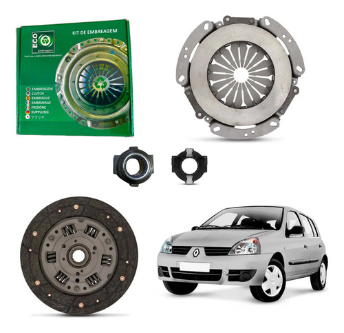 Kit Embreagem Renault Clio 1.6 8v/16v Ano 2005/2006