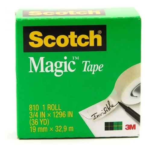 Cinta Adhesiva 3m Scotch Magic Tape 3/4 X 25.4mts