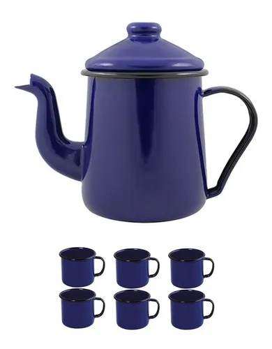 comprar  Bule Cafeteira Esmaltado Ewel Mãe Ágata 1100ml Cu002F6 Canecas