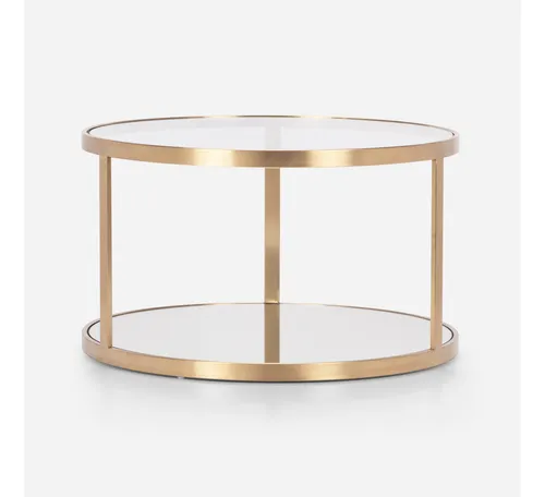 Mesa Centro Alders Metal Vidrio