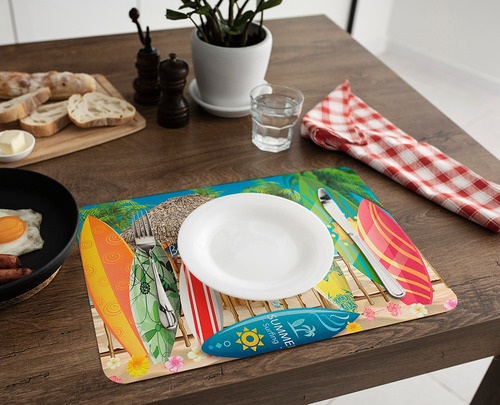 Mantelitos Reutilizables Fiesta Hawaiana 12 Pz