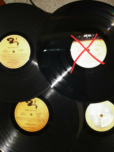 Lote De 93 Discos De Vinilo Simples Y Lp (Usado)