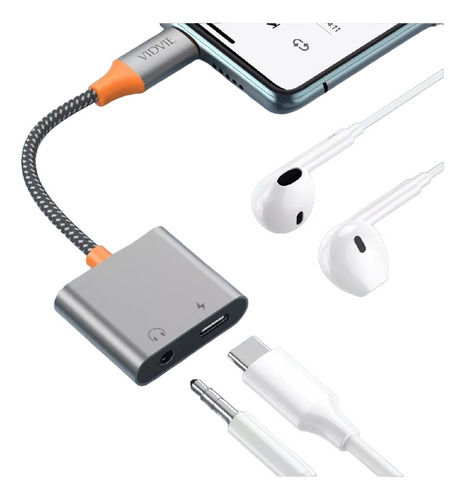 Convertidor De Audio Tipo C A Tipo C + Dc 3,5mm Digital