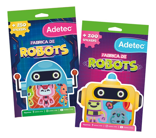 Block De Stickers Fábrica De Robots Adetec 