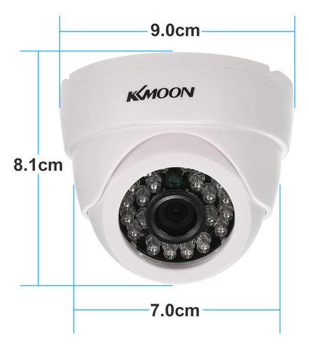 Cámara Cctv Cámara Analógica Lens Pal Security.. Domo De 6 M