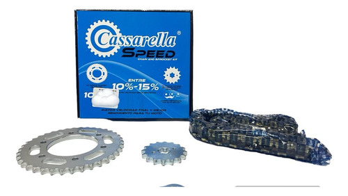 Kit Arrastre Cassarella Fz-16 Speed Mejora Velocidad