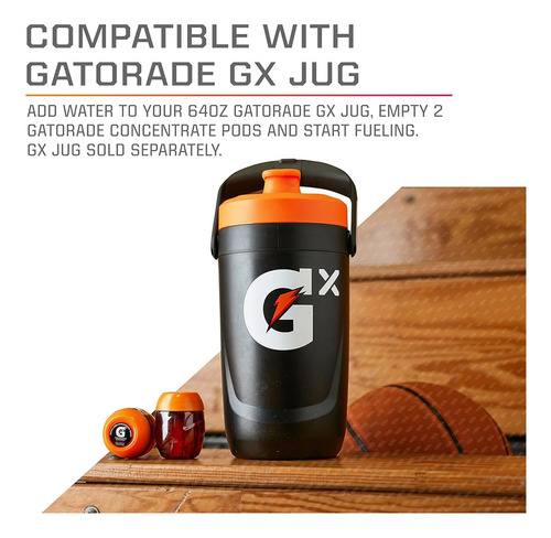Gatorade Gx Pods - Fruit Punch - Pack de 4 - Listo