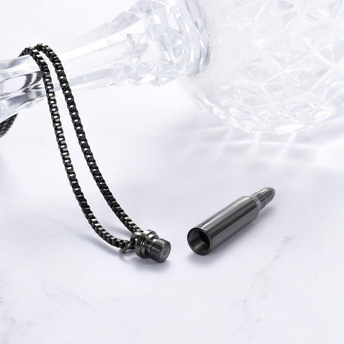 Xsmzb Collares De Urna Para Cenizas Con Forma De Bala, De De