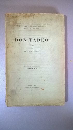 Don Tadeo - Claudio Cuenca